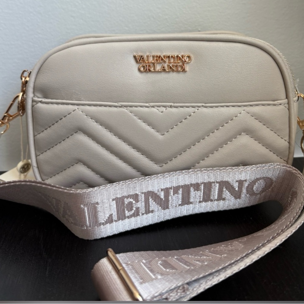 Valentino Orlandi Beige Crossbody Bag